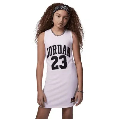 Jordan Girls   23 Jersey Dress In Pink/black