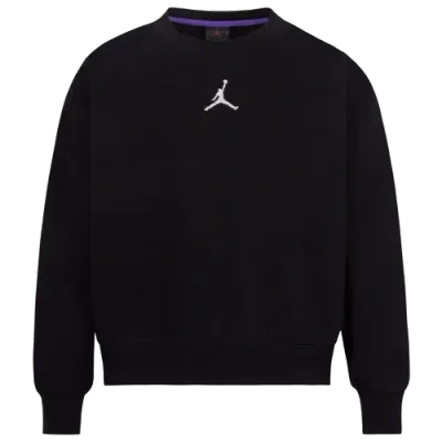 Jordan Girls   Jumpman Icon Play Crewneck In Black