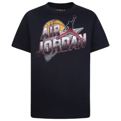 Jordan Girls   Jumpman Sky Court Short Sleeve T-shirt In Pink/black