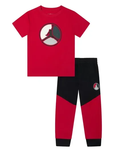 Jordan Babies' Jumpman-print Tracksuit Set In Red