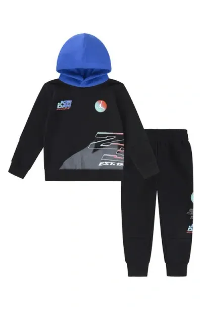 Jordan Kids' Moto Hoodie & Joggers Set In Black