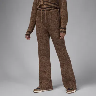 Jordan Women's Air  Knit Pants In Brown