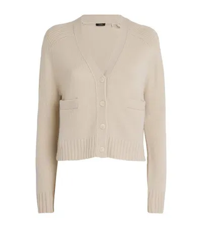 Joseph Open Cashmere Cardigan In Beige