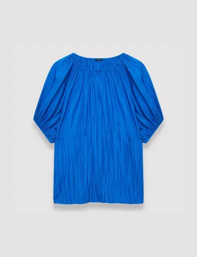 Joseph Silk Habotai Briela Blouse In Ultra Marine