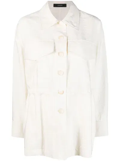 Joseph Welbeck-long Sleeve Shirt In Ivory