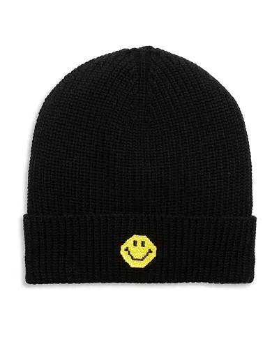 Joshua Sanders Fisherman's Embroidered Beanie In Black