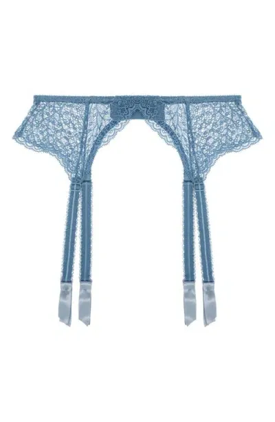 Journelle Allegra Suspender Belt In Parisian Bleue