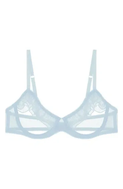 Journelle Odette Open Cup Underwire Bra In Sky