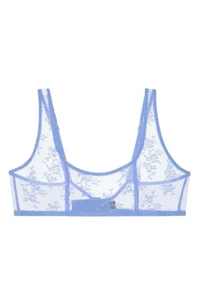 Journelle Romy Sheer Lace Bra In Mer