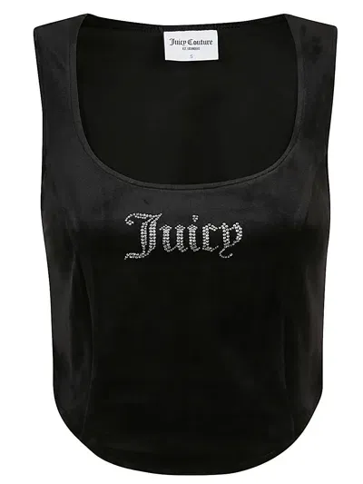 Juicy Couture Camina Corset Top In Black