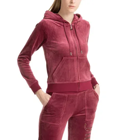 Juicy Couture Jewel Dia Hoodie In Violet