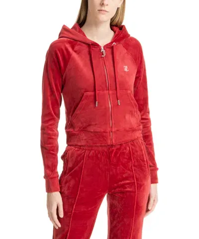 Juicy Couture Madison Hoodie In Red