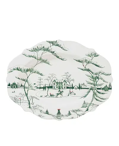 Juliska Country Estate Winter Frolic 18 Platter In Evergreen