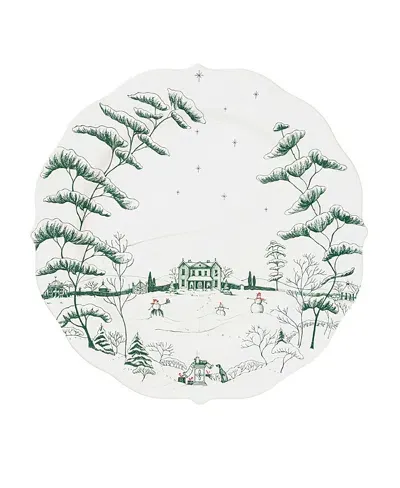 Juliska Country Estate Winter Frolic Charger In Evergreen