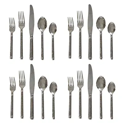 Juliska Graham 20 Piece Flatware Set, Polished In Silver