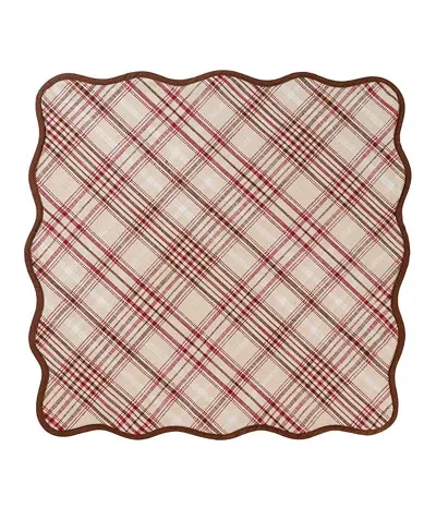 Juliska Harvest Tartan 52 Square Tablecloth In Multi