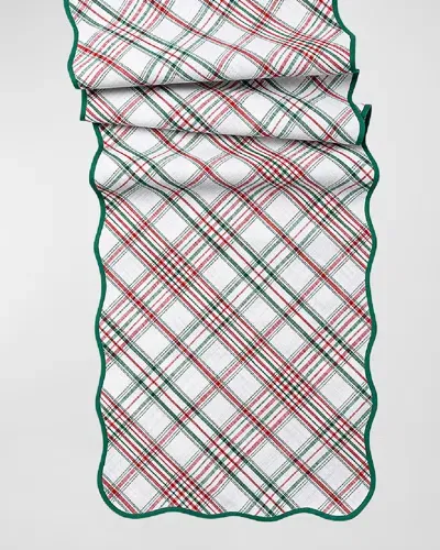 Juliska Merry Tartan Table Runner, 18" X 90" In Multi