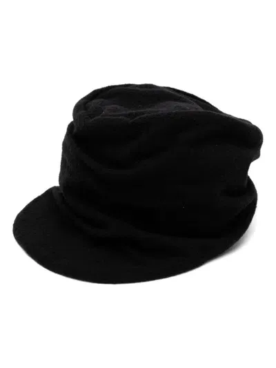 Julius Beret Cap In Black