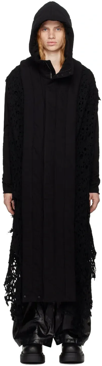 Julius Black Long Drape Hood