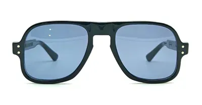 Julius Tart Optical Dart - Black / Blue Lens Sunglasses