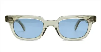 Julius Tart Sunglasses In Transparent Beige