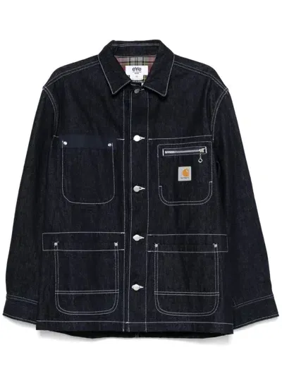 Junya Watanabe X Comme Des Garçons X Carhartt Workwear Denim Jacket In Brown