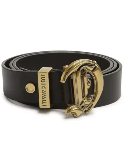 Just Cavalli Gothic Belt In Black