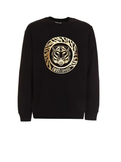 Just Cavalli Hoodie In Black