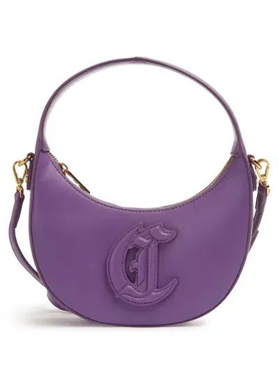 Just Cavalli Logo-patch Bag In Purple