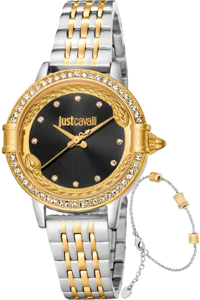 Just Cavalli Time Just Cavalli Mod. Animalier Special Pack + Bracelet In Gold