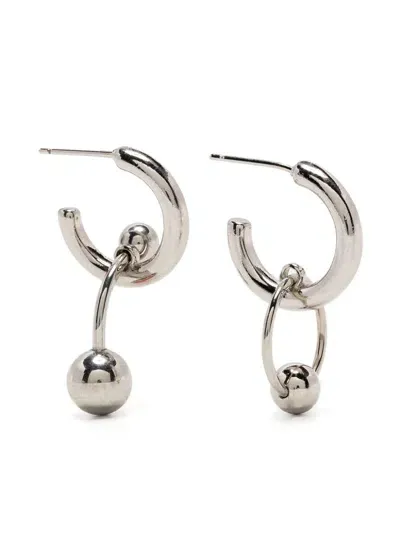 Justine Clenquet Frankie Earrings In Silver