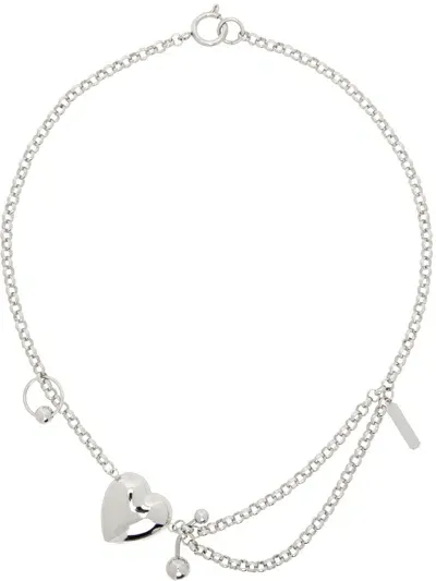 Justine Clenquet Silver Curtis Necklace In Palladium