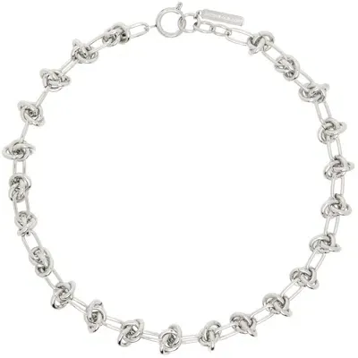 Justine Clenquet Silver Daria Choker In Palladium