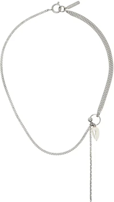 Justine Clenquet Silver Larry Necklace