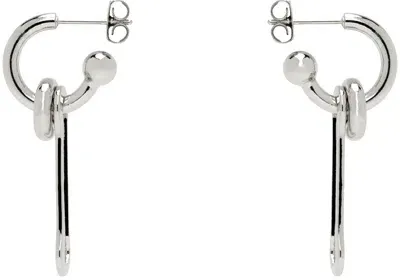 Justine Clenquet Silver Lilith Earrings In Palladium