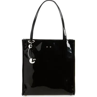 Justine Clenquet X-large Uma Patent Tote In Black Patent