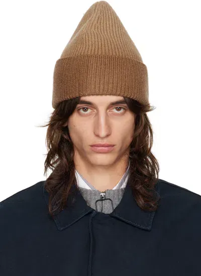 Jw Anderson Brown Gradient Beanie In 619 Tobacco