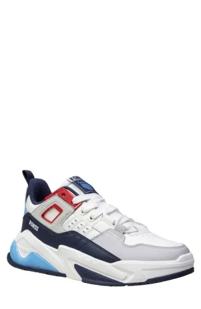 K-swiss Techna Trainer Hybrid Training Shoe In Sail White/navy/red