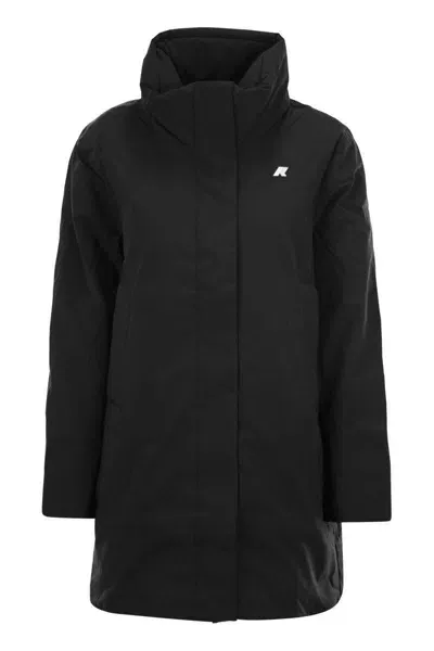 K-way Marla - Padded Jacket With Hood In Black