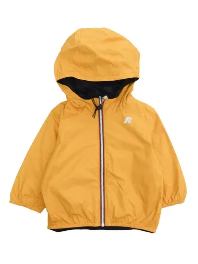 K-way Kids' Ecoplus Waterproof Jacket In Yellow