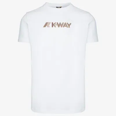 K-way Elliot 3d Stripes Logo In White