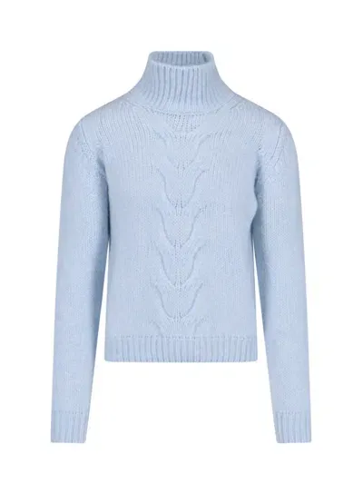 K-way High Neck Sweater In Blue