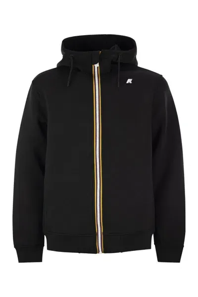 K-way Rainer - Iconic Zip Sweatshirt In Black