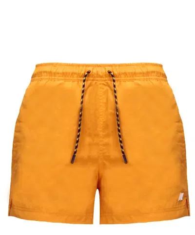 K-way Swim Shorts In Orange