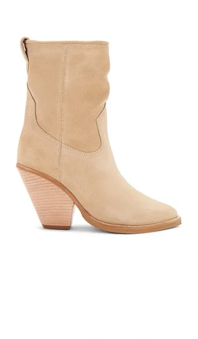 Kaanas Dante Suede Western Bootie In 肉豆蔻色