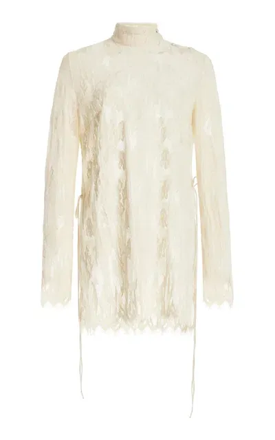 Kamperett Isabella Cotton-wool Tunic In Ivory