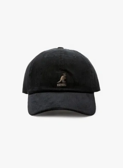 Kangol Casquette En Velours Côtelé In Black