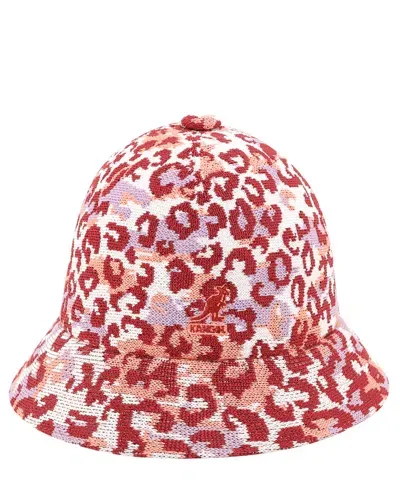 Kangol Leopard-print Bucket Hat In White