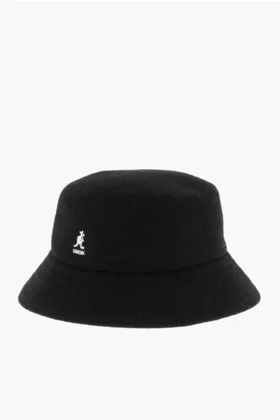 Kangol Solid Color Bucket Hat With Embroidered Logo