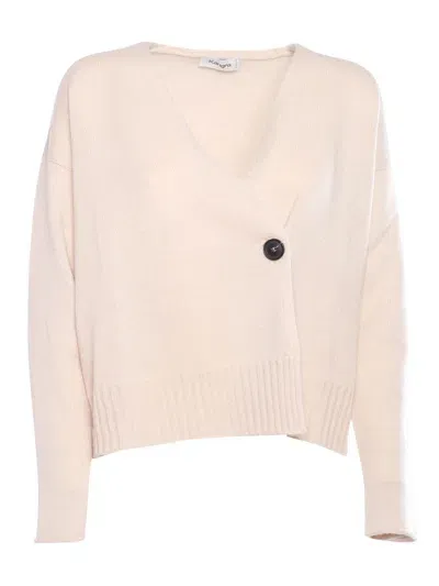 Kangra Boxing Cardigan In White